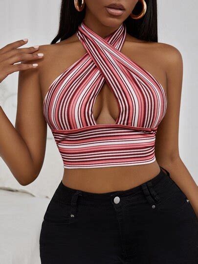 Search Cross Crop Halter Shein Uk