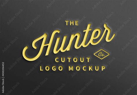 Paper Cutout Effect Logo Mockup Stock Template | Adobe Stock