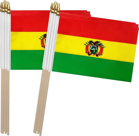 Amazon TSMD Bolivia Stick Flag Bolivian Small Mini Hand Held