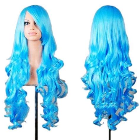 Rbenxia Curly Cosplay Wig Long Hair Heat Resistant Spiral Costume Wigs Anime Fashion Wavy Curly