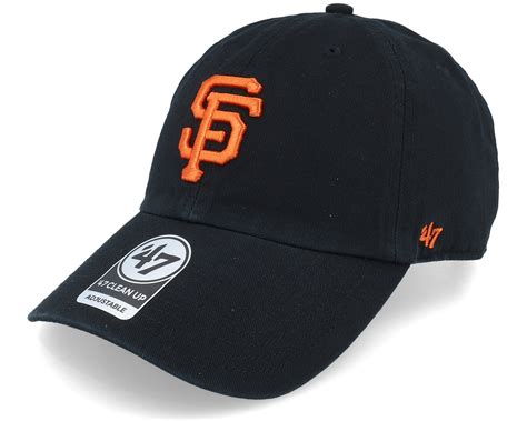 San Francisco Giants 47 Clean Up Black Adjustable - 47 Brand Cap ...