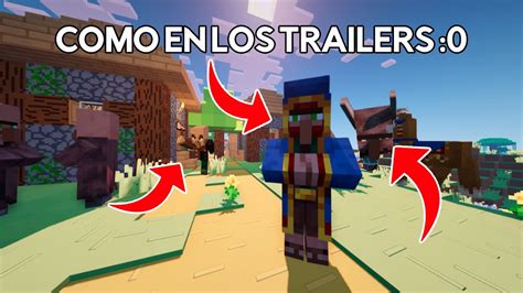 Hice Que MINECRAFT Se Vea Como Los TRAILERS YouTube