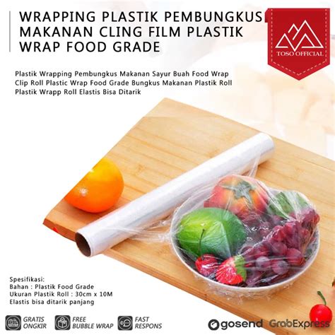 Jual PLASTIK WRAPING PEMBUNGKUS MAKANAN PLASTIC CLING WARP ROLL FOOD