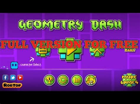 How To Get Geometry Dash Full Version For Free YouTube