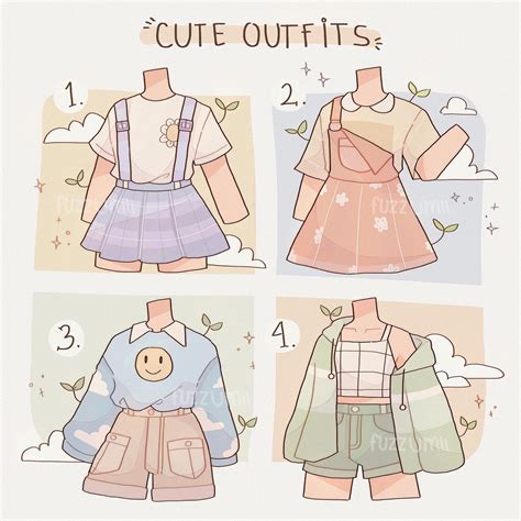 Cute outfits idea | Which one would you want to wear? | by @fuzzumii on ...