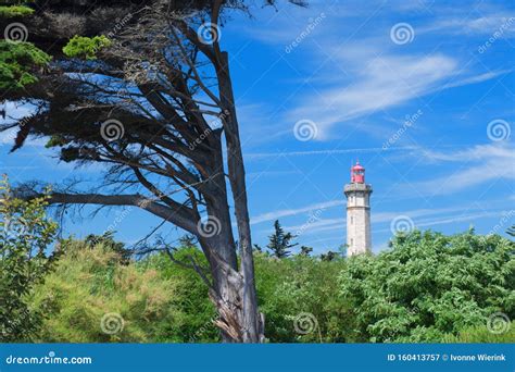 Ile De Re Lighthouse Phare Des Baleines Stock Image - Image of stacked ...