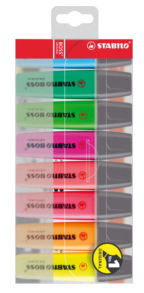 Highlighter Stabilo Boss Wallet Assorted Colours Skout Office Supplies