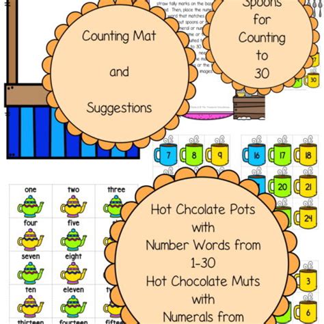 Hot Chocolate Counting Number Mat Classful