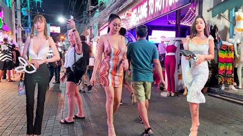 4k Thailand Pattaya Walking Street Midnight Scenes So Many Pretty Ladies Youtube