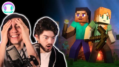reacting  survival alex  steve life minecraft animation youtube