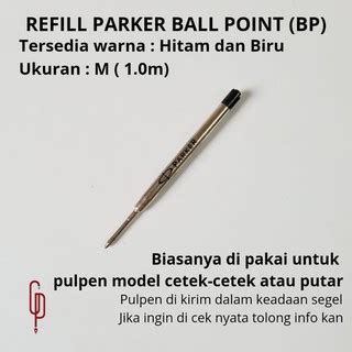 Isi Pulpen Parker Refill Parker Ballpoint Bp Shopee Indonesia