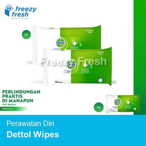 Jual Dettol Wipes Original Tisu Basah Anti Kuman Lembar Kab