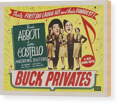 BUD ABBOTT, LOU COSTELLO and THE ANDREWS SISTERS in BUCK PRIVATES -1941-, directed by ARTHUR ...