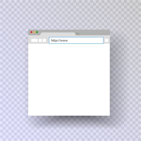 Premium Vector Browser Window Template Browser Mac Browser Input