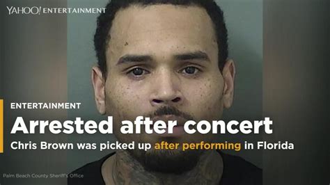 Chris Brown's mugshot revealed after post-concert arrest