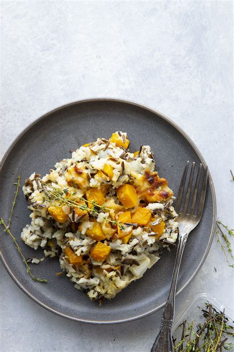 Butternut Squash Wild Rice Casserole