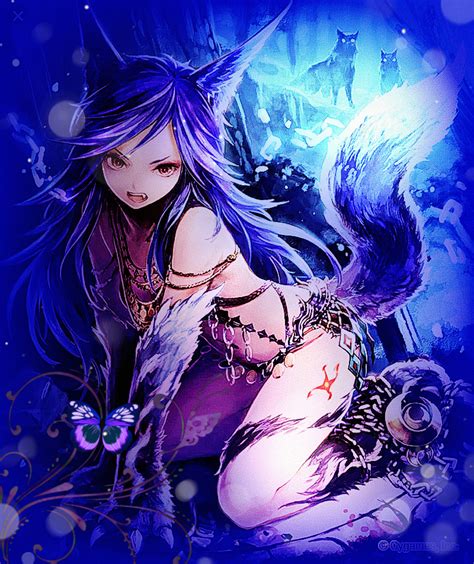 41 best ideas for coloring | Anime Wolf Girl