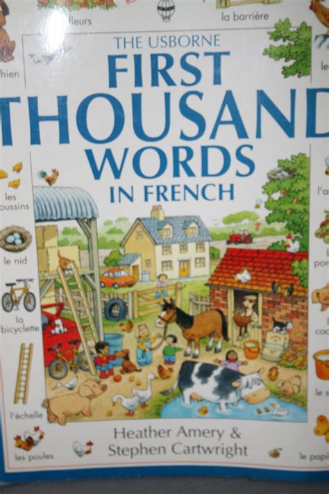 The Usborne First Thousand Words In French Amery Heather Cartwright