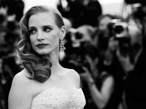 Hd Wallpaper Jessica Chastain Women Redhead Actress Monochrome