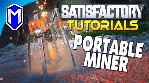 How To Build Place And Use The Portable Miner Satisfactory How To