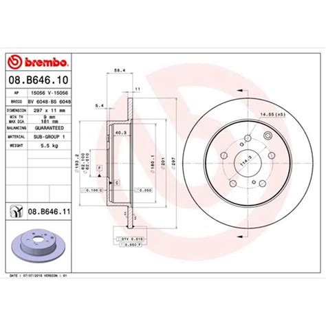 X Brembo Bremsscheiben Mm Voll Hinten Passend F R Toyota Verso