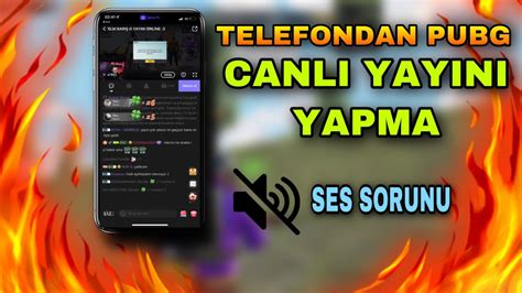 TELEFONDAN PUBG MOBİLE CANLI YAYINI NASIL YAPILIR NİMOTV SES SORUNU