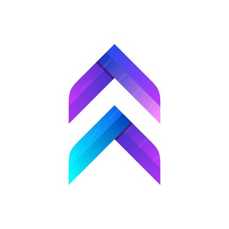 Premium Vector | Arrow logo design colorful