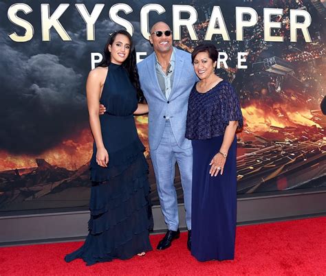 Dwayne Johnson and Daughter at Skyscraper Premiere | POPSUGAR Celebrity