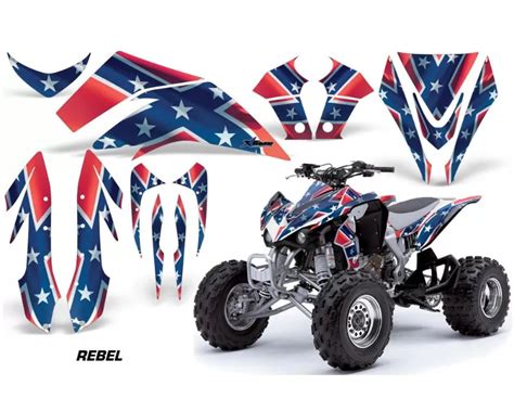 Amr Racing Graphics Kit Quad Decal Sticker Wrap Rebel Kawasaki Kfx R