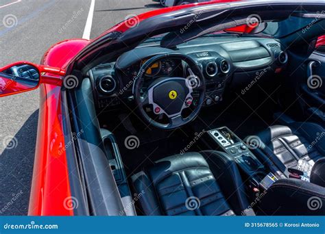 Italian Sports Car Ferrari F430 Interior Dashboard Editorial Image ...