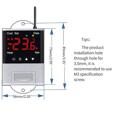 Thermostat De R Gulation De Temp Rature Wifi Sans Fil Avec Capteur Ntc