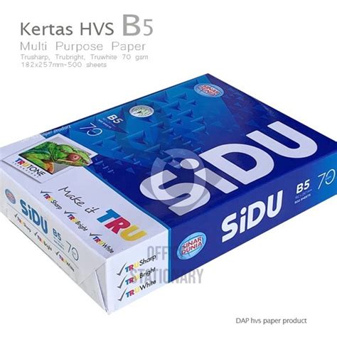 Jual Kertas HVS B5 70 Gram 70 Gr Sidu Sinar Dunia Shopee Indonesia