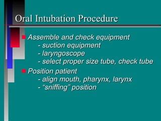 Endotracheal Intubation Extubation PPT