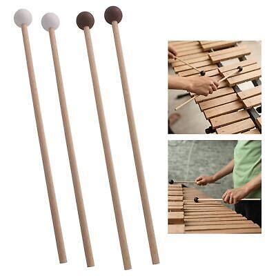 2x Marimba Hammer Multipurpose With Wood Handle Beginners Xylophone