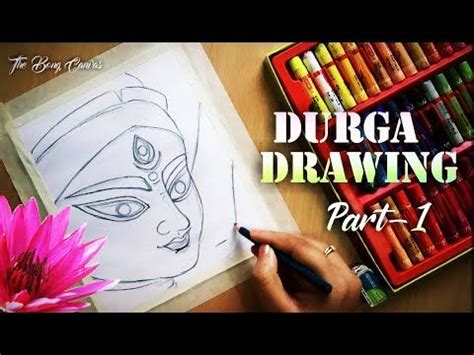 Durga Maa Face Drawing Mahalaya Special Drawing 2020 Oil Pastel