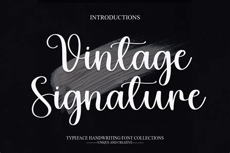 Descargar Fuente Vintage Signature Gratis En Ifont