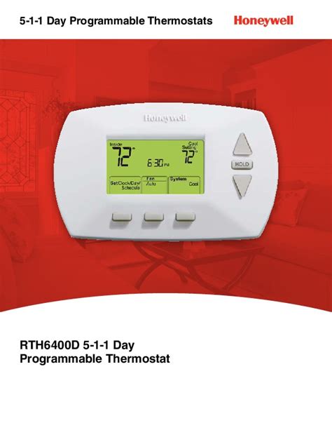 Honeywell Rth D Day Programmable Thermostat Brochure