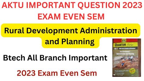 2023 AKTU Exam Paper Important Questions Of All Units Rural