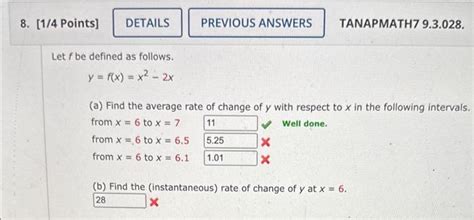 Solved Let F Be Defined As Follows Y F X X2−2x A Find