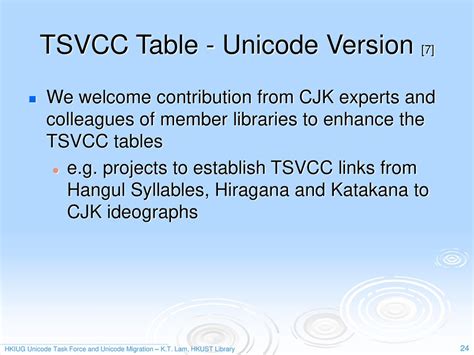 Hkiug Unicode Task Force And The Eacc To Unicode Migration Ppt Download