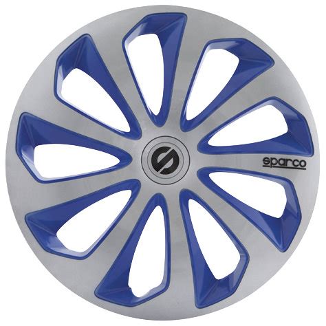 Enjoliveurs Sparco Sicilia Argent Bleu Ultrajantes