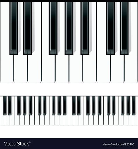 Piano keys Royalty Free Vector Image - VectorStock