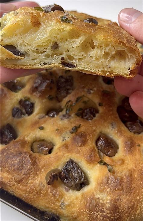 Focaccia Aux Olives Recette Italienne