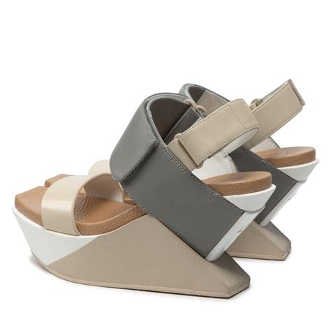 Sandali United Nude Delta Wedge Sandal 1041316616 Beige Escarpe It