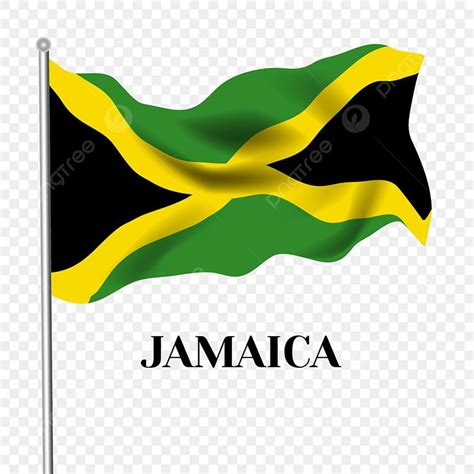 Jamaican Flag Clipart Hd Png Hand Drawn Cartoon Jamaican Flag