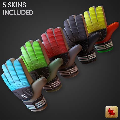 Glove Soccer Goalkeeper 3d C4d