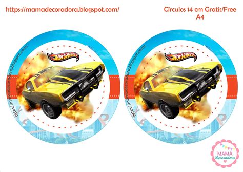 Mamá Decoradora Kit imprimible de Hot Wheels