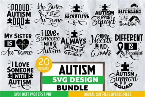 Autism SVG Design Bundle Graphic By Svgstudiodesignfiles Creative Fabrica