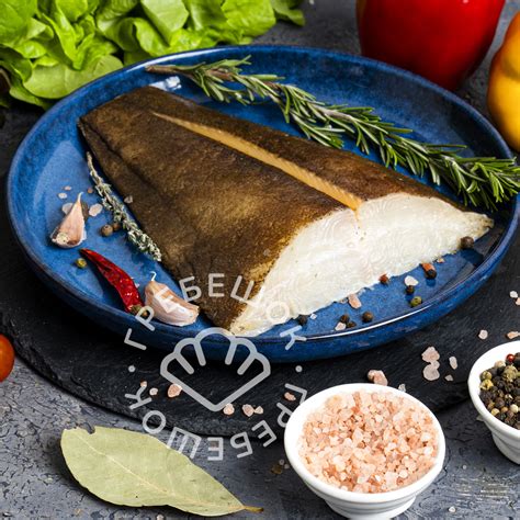 Палтус холодного копчения кусок, ~1кг купить в СПБ с доставкой на дом ...