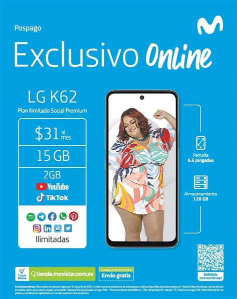 Oferta Exclusiva Online De Celular LG Pospago En Movistar El Salvador